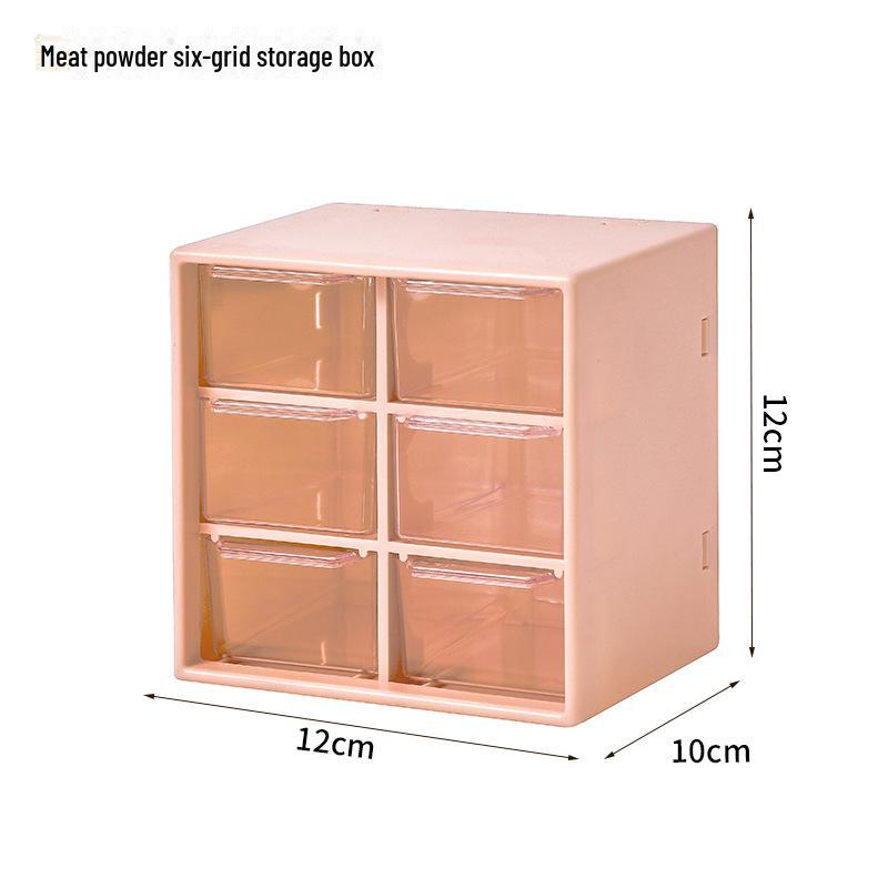 Modular Plastic Desk Organizer and Cosmetic Storage Box