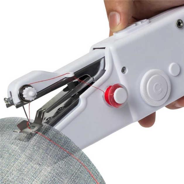 Mini ruční šicí stroj Steh Šití vyšívání Bezšňůrové oděvní látky Elektronický šicí stroj
