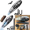 Handheld Car Vacuum Cleaner Rechargeable Wet Dry Pet Hair Remover For Home And Vehicle Cleaning
