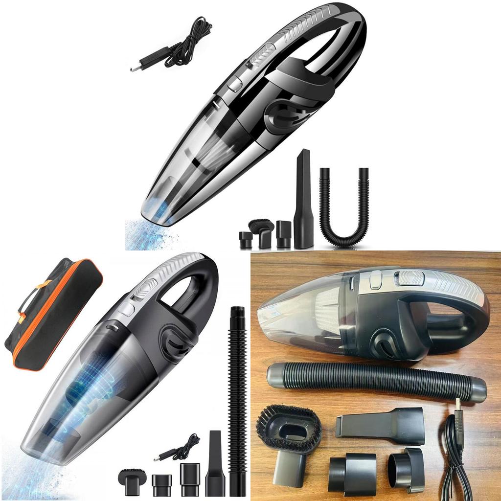Handheld Car Vacuum Cleaner Rechargeable Wet Dry Pet Hair Remover For Home And Vehicle Cleaning