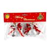 Thickened Electroplated Bell Christmas Ornament with Red Ribbon Bow, Small Jingle Gift Box Accessory Tree Hanging Decoration for Tree, Garland,