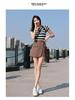 2025 Spring/Summer Women's A-line Irregular High Waist Button Embellished Wide Leg Skirt Shorts