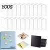 Magnetic Photo Frame Set 10/20/50Pcs DIY Fridge Magnet Kit, Clear Acrylic with Adhesive Backing, Custom Picture Making for Crafts Craft