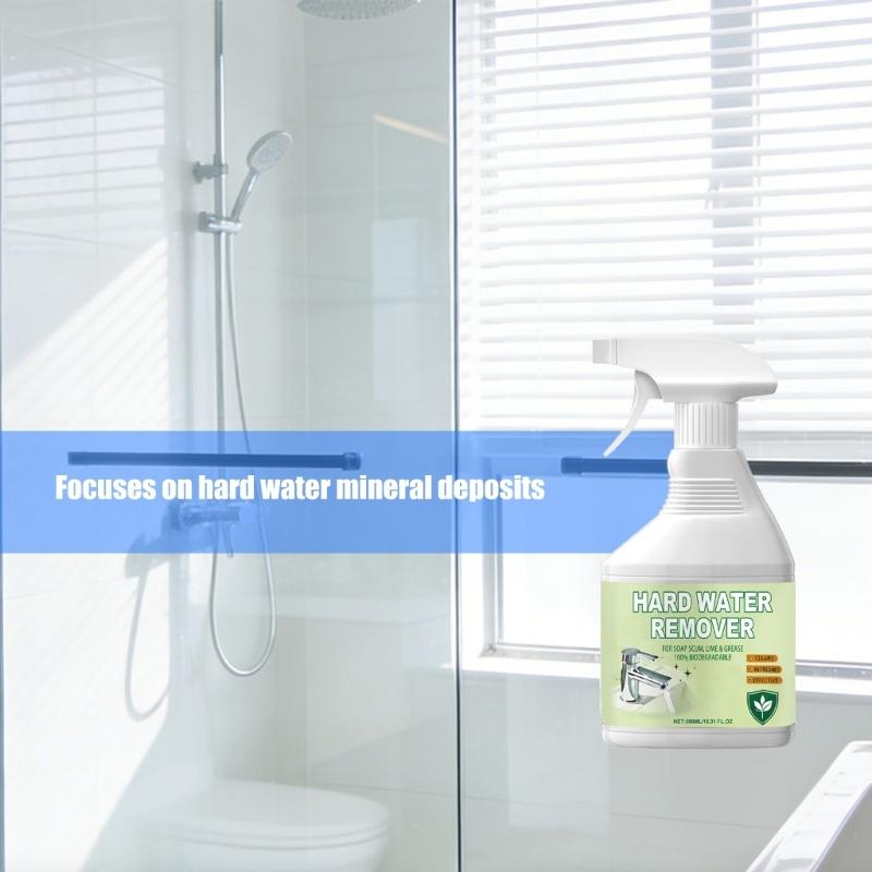 Multiuse Cleaner Sprays Bottle Eliminates Stubborn Water Stain on Glass Ceramic And Stainless Steel Hard Water Remover