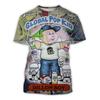 Camisetas Gráficas de Cubo de Basura de Dibujos Animados para Niños Estampado 3D Camisetas de Anime para Niños Moda Hombres Mujeres Manga Corta Cuello Redondo Camiseta Harajuku Y2k Top