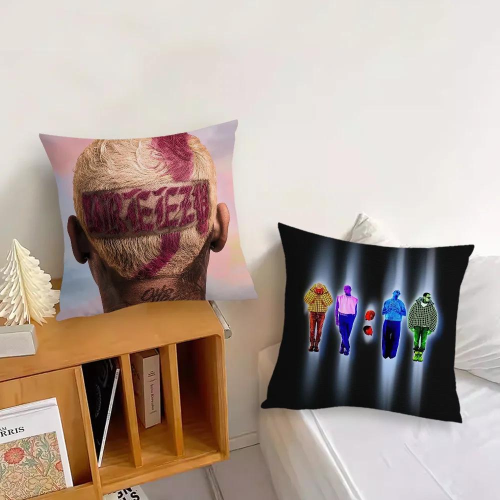 Rapper C-Chris Brown Decoration Room Home Sofa Living Office Car Nordic Simplicity Pillow Cover