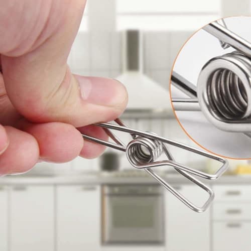 Set of 80 Stainless Steel Clothespins, Large Capacity, Commercial Storage Supplies, Clothes Drying Racks, Pants, Skirts, Towels, Cute, Stylish, DIY, C