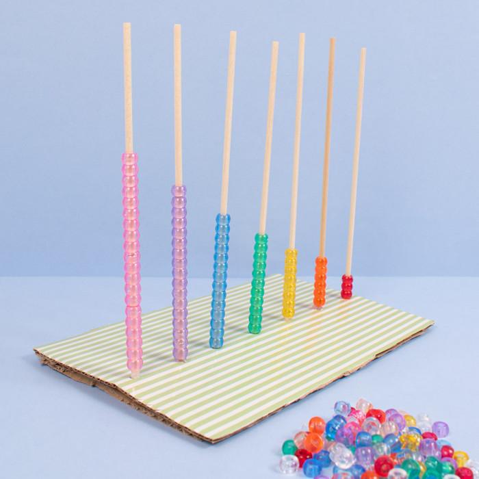 Diy Stick Flower Sticks Wood 40Cmx4Mm 50 Pcs