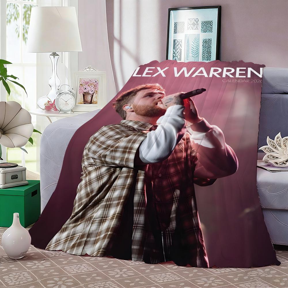A-Alex Warren and Album Ordinary Throw Lightweight 240g Flannel Blanket Soft Skin-friendly for Summer Cooling