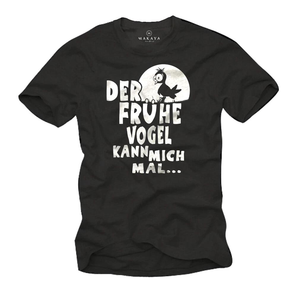 Funny cult nerd sayings men s T-shirt with THE EARLY BIRD CAN TAKE ME TIME- XL