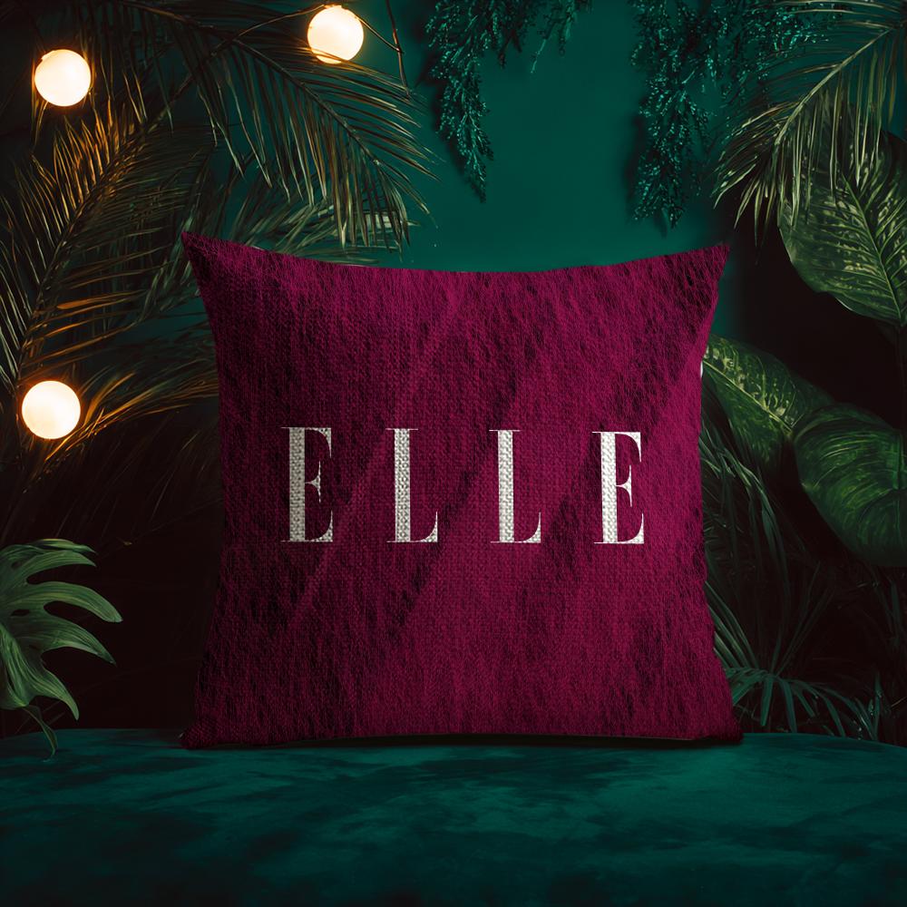Healthy And confident Style Home ELLE Living Cushion Cover Silky elegant Comfort Sofa Bed Invisible zipper Beach pillowcase