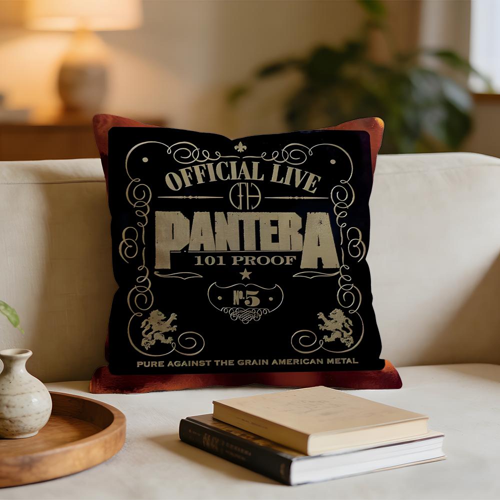 

PPantera Band Cushion Cover Short plush pillowcase for bed sofa carwashable 30x30cm