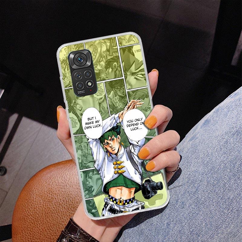 JoJo Bizarre Adventures Anime Phone Case For Xiaomi Redmi Note 15 14 13 12S 12 11 Pro Plus 14S 11S 11E 10 10S 11T 5G Personalize