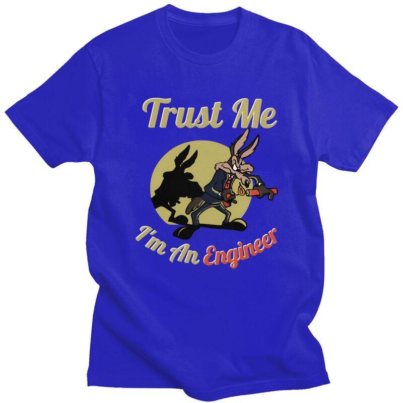 Custom Trust Me Im An Engineer T Shirts for Men 100 Cotton Tee Tops Tshirt ShortSleeve Fashion Tshirt