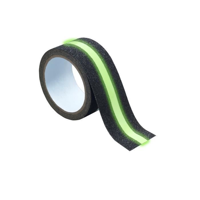 Ruban lumineux antidérapant - 3m - Fluorescent - Sécurisation des marches - Intérieur/Extérieur