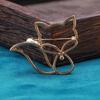 Stylish Hollow Foxes Brooch Pin Casual Brooches Alloy Texture Suitable for Women Casual and Formal Wear Various Occcasion