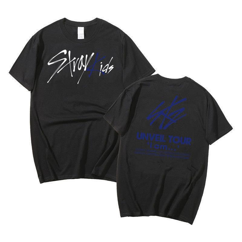 Straykids Tour Us Field Surrounding Harajuku Print Fashion Men S And Women S T-Shirts Top Short Sleeves S