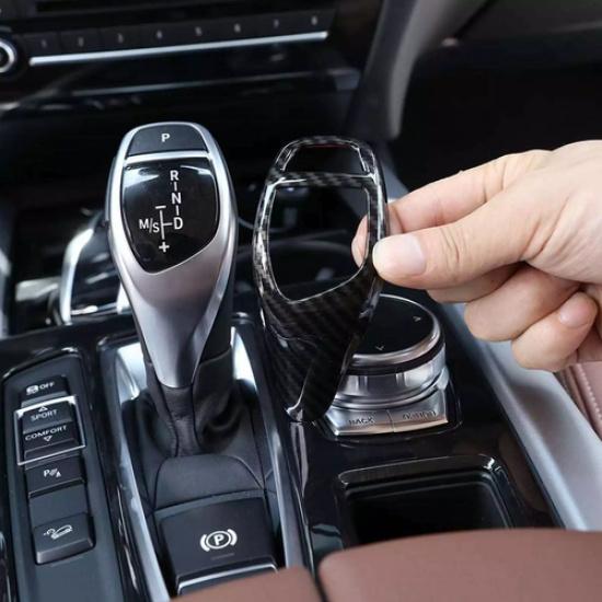 Carbon Fiber Gear Shift Knob Cover For Trim BMW 3 5 Series F30 F20 F34 F10 F11