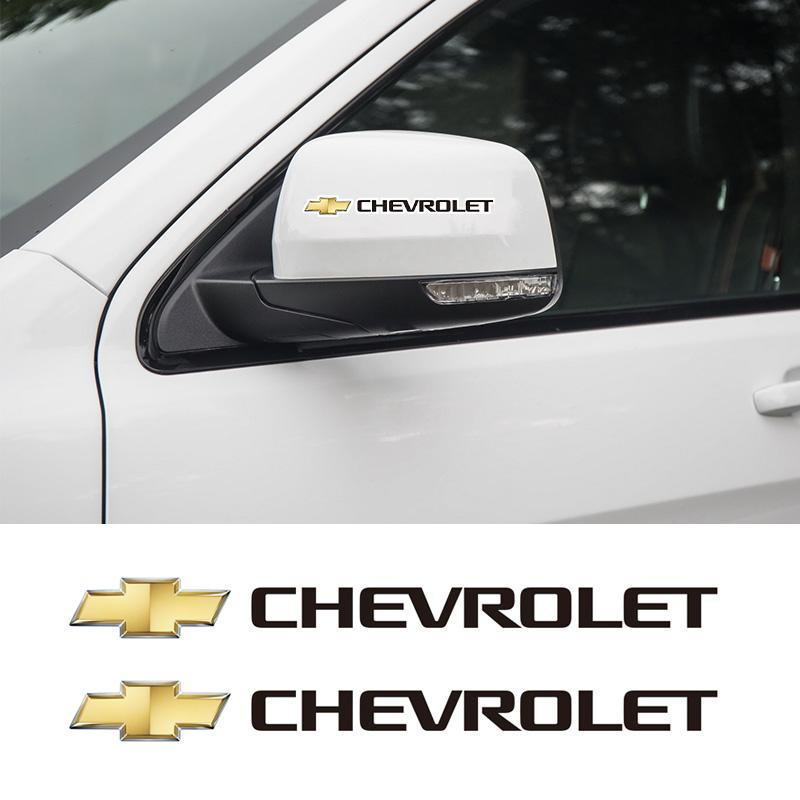 4Pcs Car Body Decal Stickers Styling Emblem Accessories For Chevrolet Spark Captiva Cruze Malibu Equinox Trax Camaro Blazer