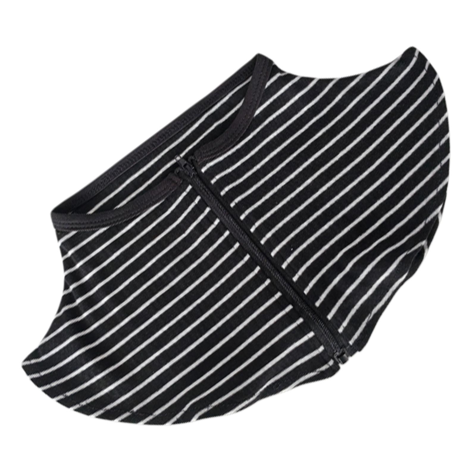 

Модный полосатый съемный искусственный воротник шарф аксессуар для женщин защита от солнца на молнии ложный воротник шаль накидка 3