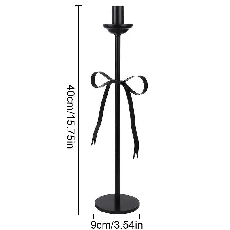 

Подсвечник из железа в европейском стиле для гостиной, декоративный подсвечник для рабочего стола, украшения ручной работы, шикарное украшение для дома 40cm