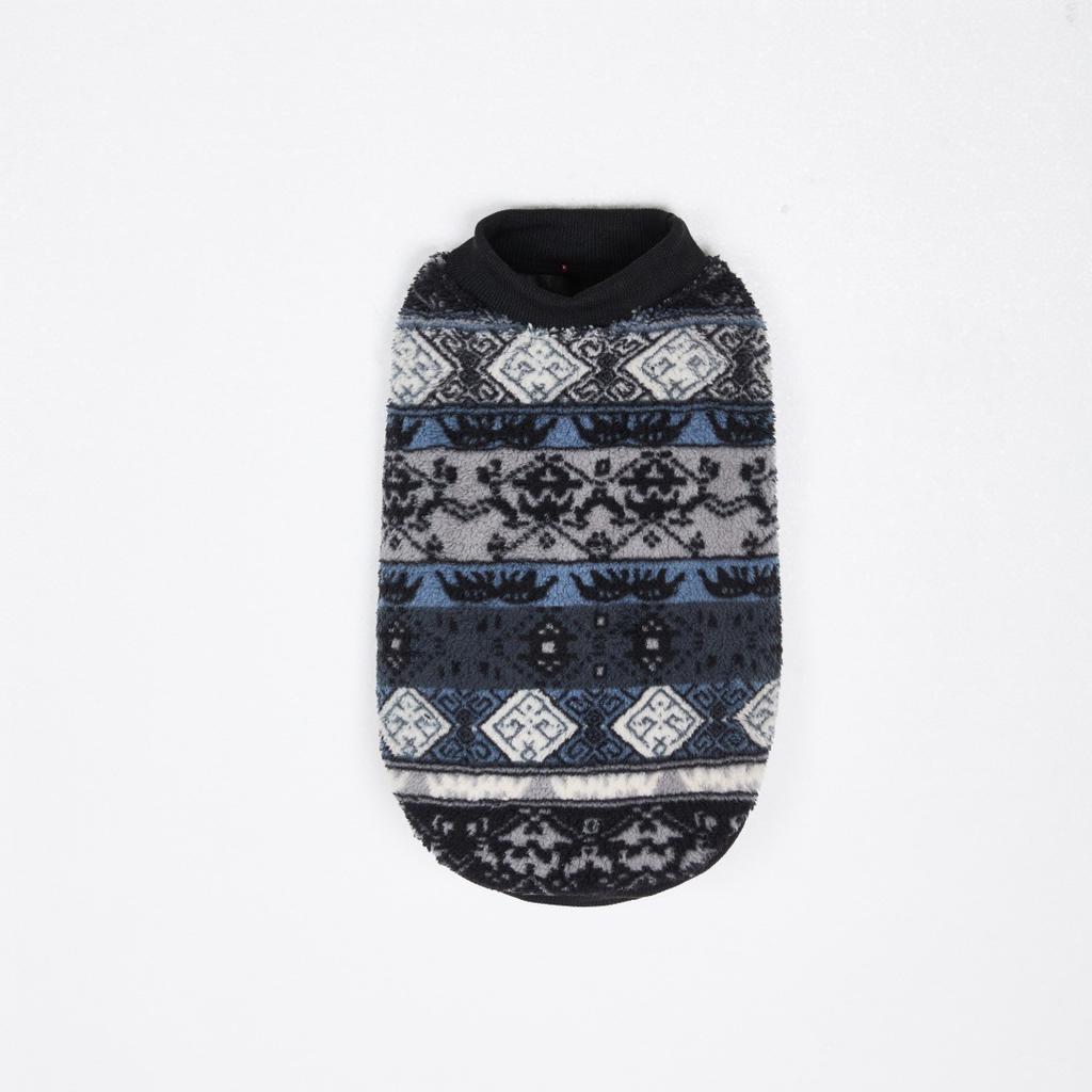 Ethnic Style Printed Fleece Pet Clothes Small Dog and Cat Hoodies Soft and Warm Clothing Pet Supplies Daily Dressing