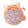 Big Mouth Cat Jigsaw Irregular Cat-Shaped Puzzle Creative Wooden Puzzle  Children Toys
