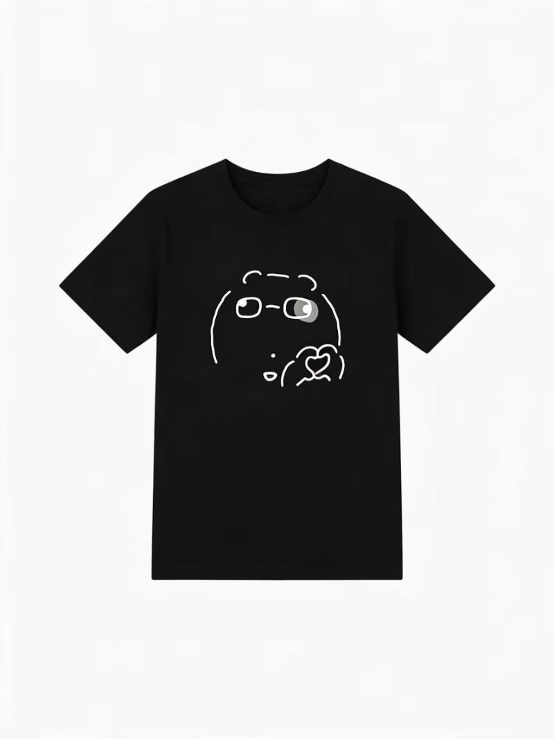 

Cute Angel Ghost Graphic TShirt Funny Korean Style Cartoon Print Short Sleeve Tee Casual Daily aesthetic graphic t shirts S