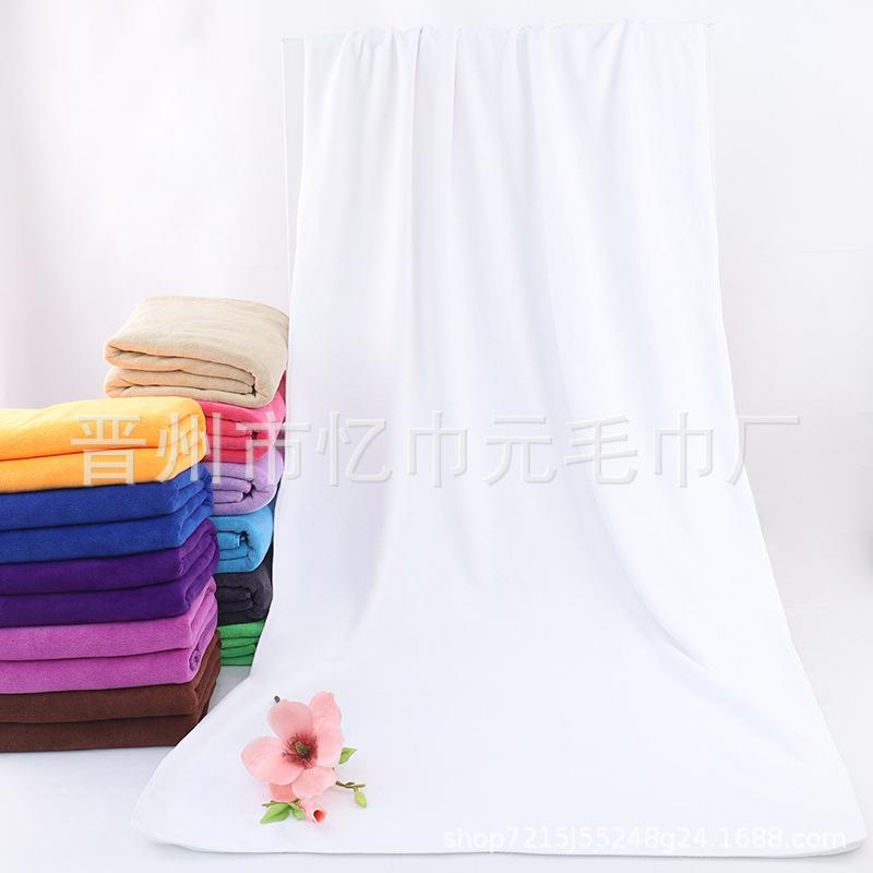 Fine fiber thickened bath towel 80 * 180 400g absorbent beach bath towel