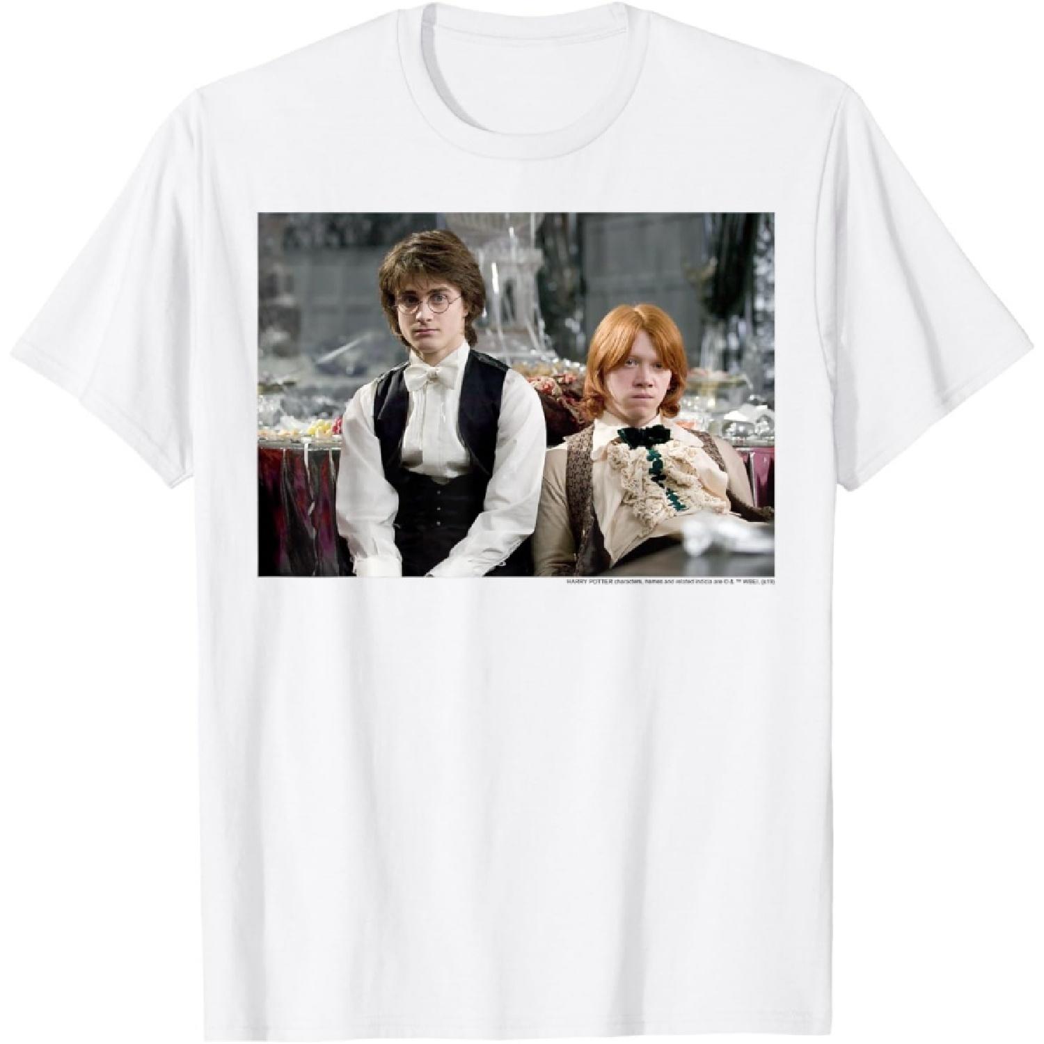 Футболка с портретом Гарри Поттера, Рона и Гарри на Святочном балу S