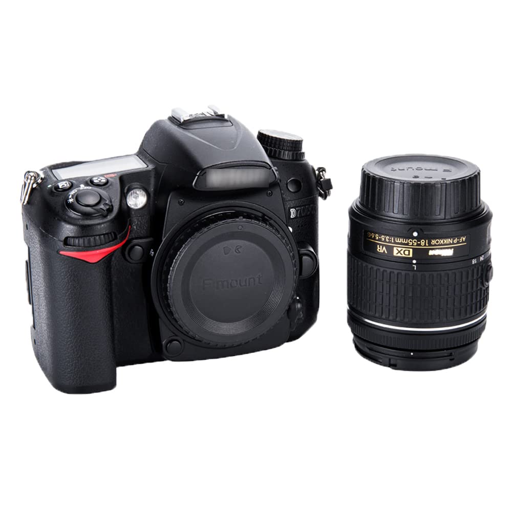 2 Pairs JJC Nikon F Mount Rear Lens Caps Body Caps for Nikon F Mount Cameras Including Nikon + & Lenses, D850, D750, D780, D3500, D3400, D7500, D7200,