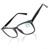Blue Light TR90 Frame Glasses for Office Elastic Square Vision Unisex [Epavouos] 25% Cut, Ultra-Lightweight Work, Non-Prescription, Hinge, Design,