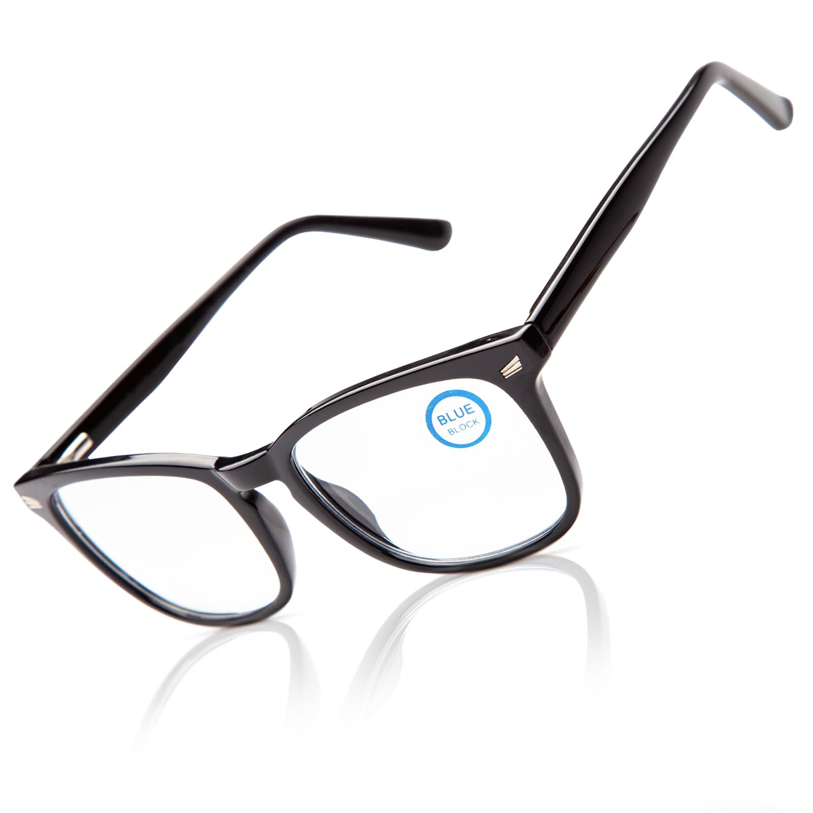

Blue Light TR90 Frame Glasses for Office Elastic Square Vision Unisex [Epavouos] 25% Cut, Ultra-Lightweight Work, Non-Prescription, Hinge, Design, чёрный