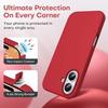 Coque de Téléphone - BOOLING - pour iPhone 17 - Silicone Souple avec Cordon Rouge