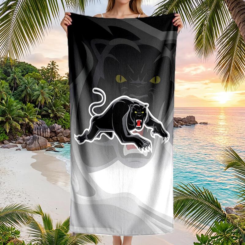 Panthers Fashion Beach Towel: Ideal for Summer Adventures Soft, absorbent and quick drying suitable for swimming and bathing