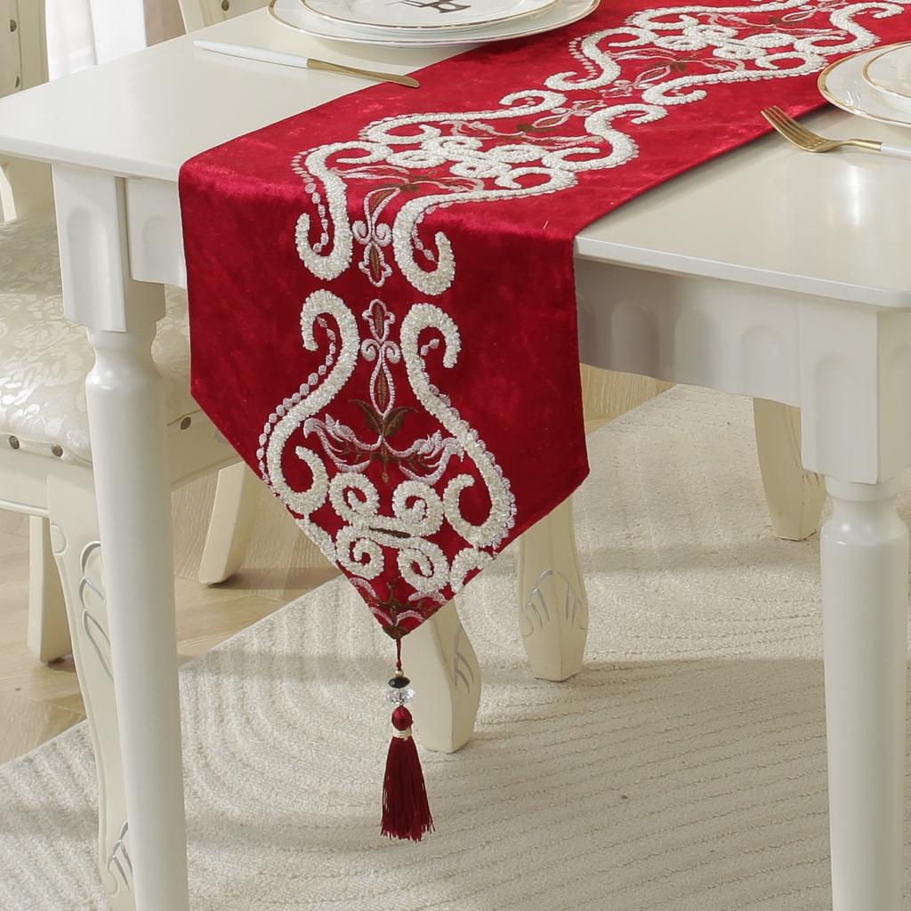 Chinese Table Runner Morden High Quality Table Runner Long Strip Table Cloth Dinning/tv/Table Cover Restaurant Decor Supplies