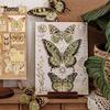Butterfly Post Office Vintage Die-cut Puzzle Stickers - 4 Styles for Scrapbooking and Decoration