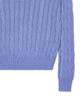 POLO RALPH LAUREN Cable Knit Cotton V-Neck Sweater - Blue