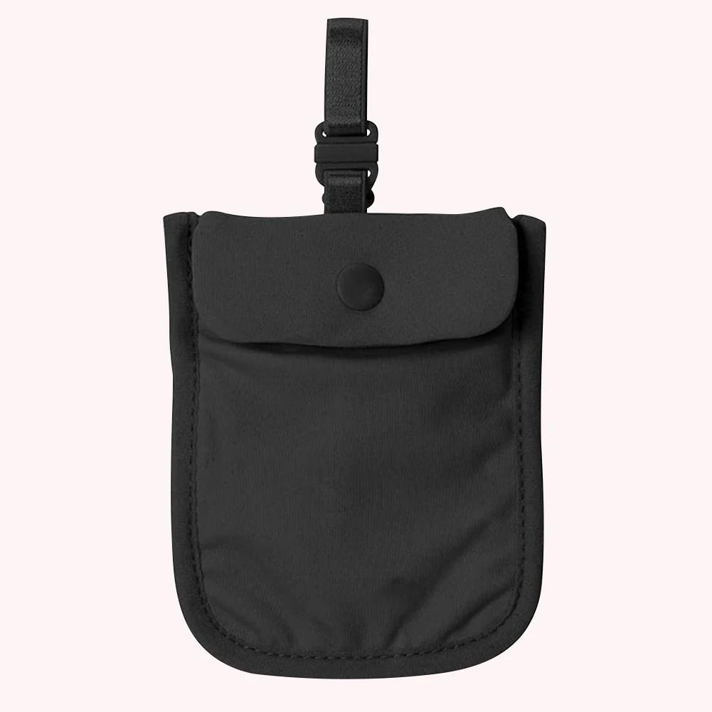 1pc Women Hidden Bra Wallet Solid Color Travel Bra Wallet Flap Clasp Money Belt Pouch Pickpocket Belt Ladies Pocket Cute Wallet