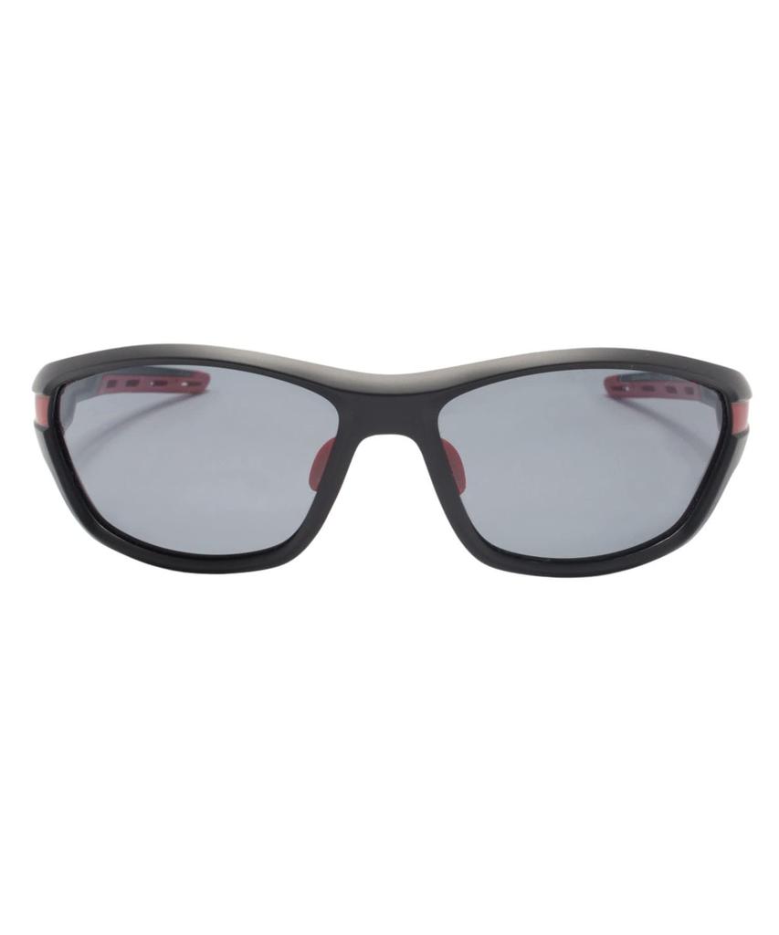 Coleman Matte Smoke CO3073-1 Sunglasses, Black/Red (Polarized)