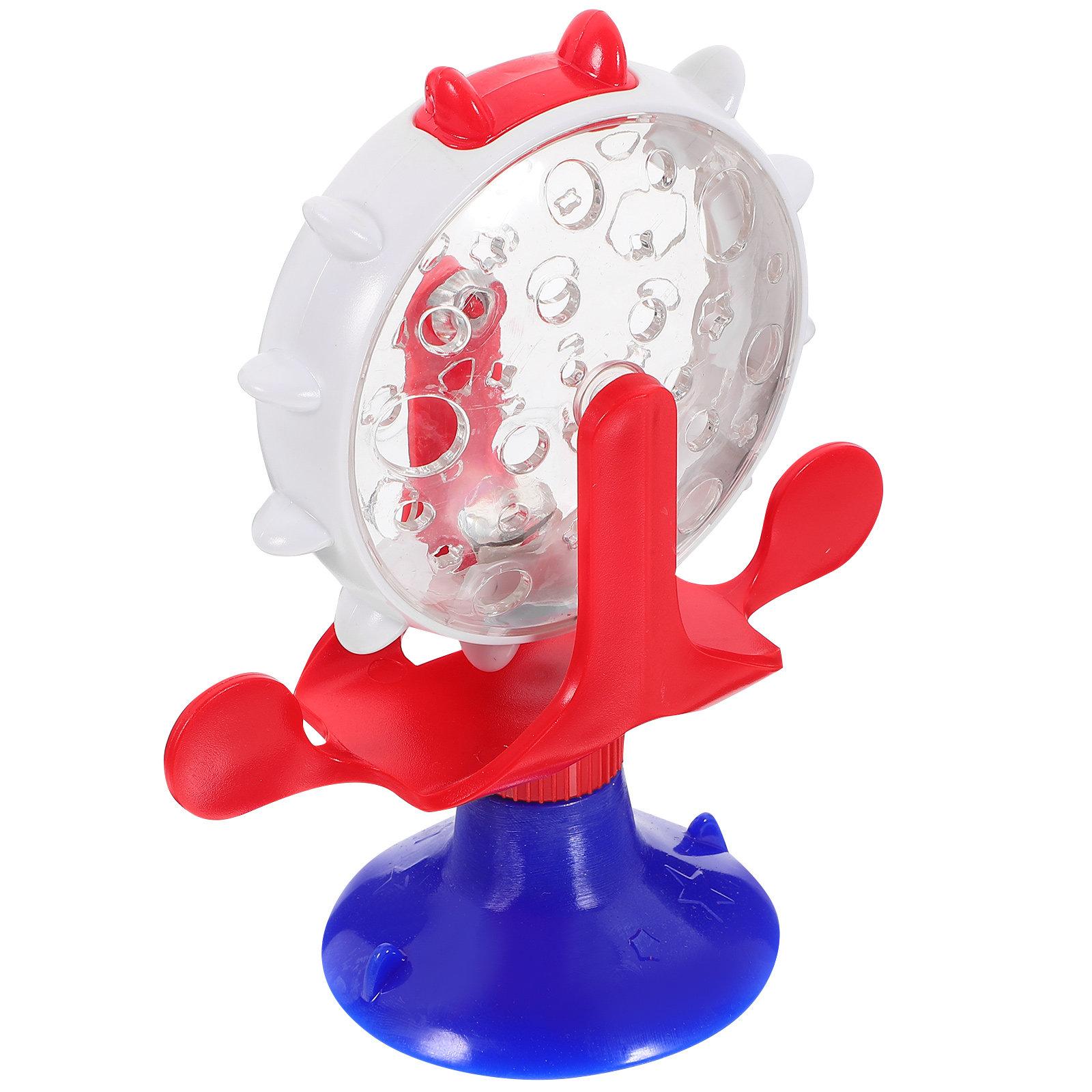 

Rotating Windmill Cat Treat Dispenser Durable Interactive Pet Feeder Fun Puzzle for Indoor Cats Cat Slow Feeder