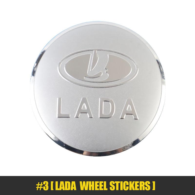 

4 шт. Наклейки на центральные колпачки ступицы колеса автомобиля, крышки дисков, аксессуары для Lada 2107 Samara Largus Vesta Priora Niva Granta Kalina 2106