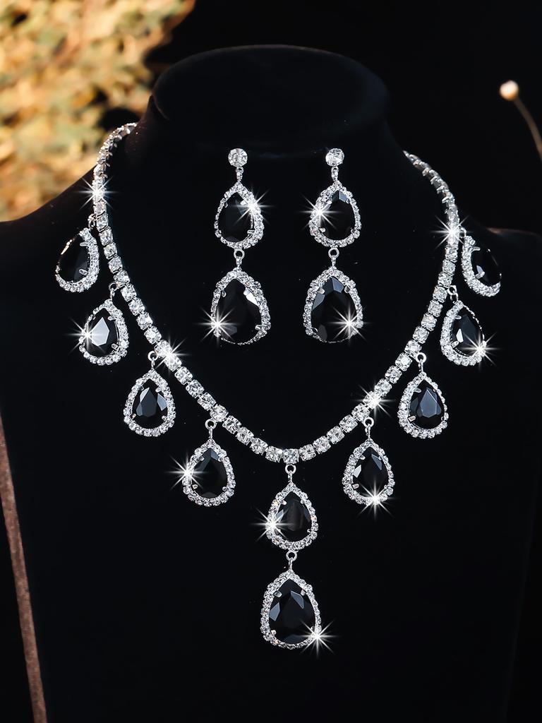 Alloy Necklace Set - Fashionable Banquet Jewelry Chain For Women - Bridal Wedding Jewelry Set