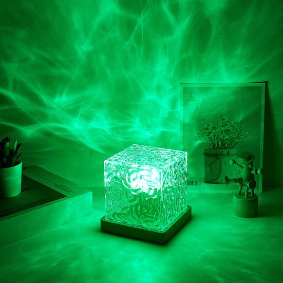 Yousheng Light Projector Rotating Ocean Wave Projector 16 Colors Changing Remote Control Plug-Play LED Projector Water Wave Lamp