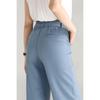 Mengshuya Women's High-Waist Cooling Anti-Wrinkle Straight-Leg Cropped Pants