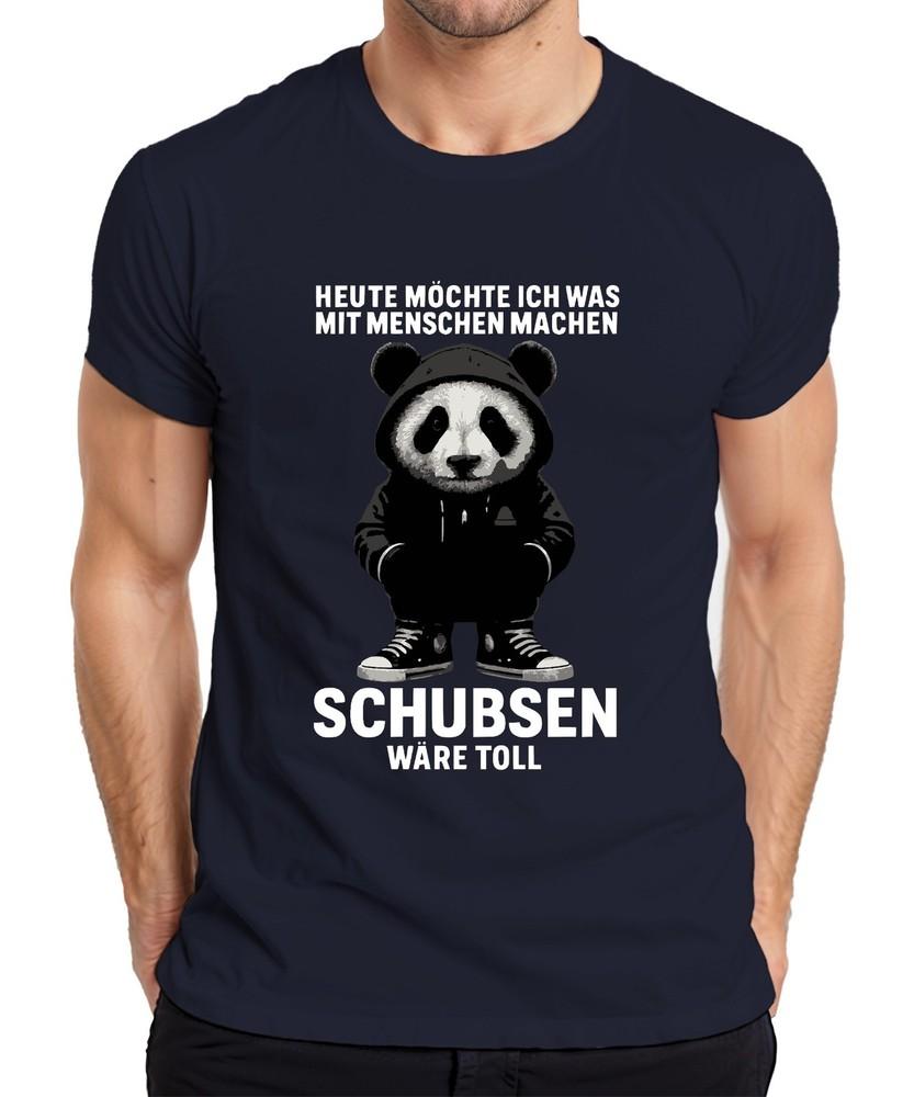 Today I Want To Do Something With People Panda Sarcastic Funny Unisexs Tshirt S