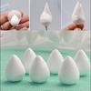Oval Flower Foam Lightweight Oval Flower Modeling Food Grade 20pcs Plastic Sugar Flowers Fondant for Home Kitchen