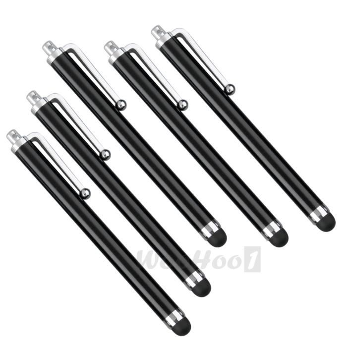Capacitive Stylus - High and New - 5pcs - Black - Aluminum Alloy - Universal