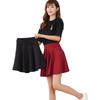 Falda de mujer Falda corta de cintura alta de color sólido Falda ajustada informal de corte A