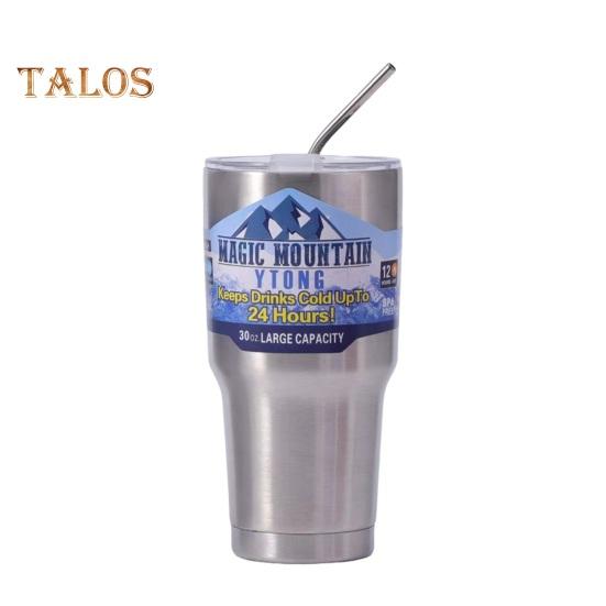 

Чашка для льда из нержавеющей стали, 900 мл, изоляционный стакан большой емкости с соломой, автомобильная кофейная чашка для горячих холодных напитков, воды, чая, молока, офиса, изолированная на открытом воздухе 900ML